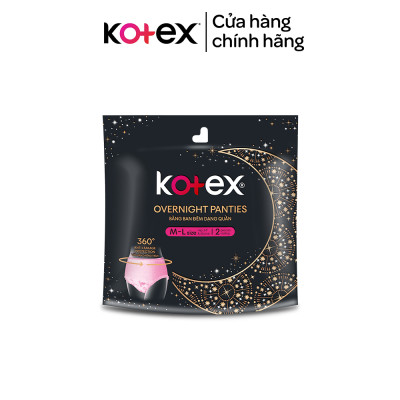 Combo 8 gói BVS Kotex Ban Đêm dạng quần cỡ M/L/L/XL 2 miếng