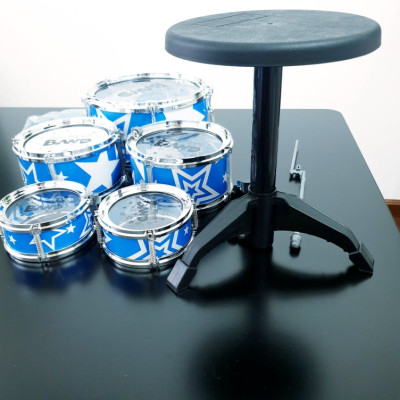 Bộ đồ chơi 5 trống kèm ghế ngồi cho bé