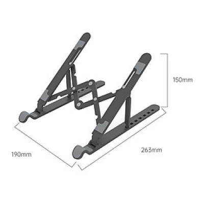 Giá đỡ Laptop, máy tính bảng gấp gọn Orico PFB-A24 - Hàng Chính Hãng