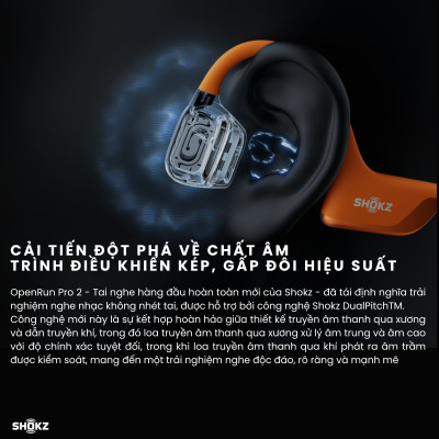 [MỚI] Tai Nghe Bluetooth Thể Thao Truyền Âm Thanh Qua Xương SHOKZ OPENRUN PRO 2 - Mini S821 - Bảo Hành 2 Năm - Hàng Chính Hãng