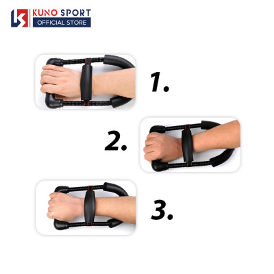 Combo 3 Món Dụng Cụ Tập Tay KUNOSPORT, Kìm Bóp Tay + Bóng Tập Cổ Tay + Lò Xo Tập Tay Chữ U