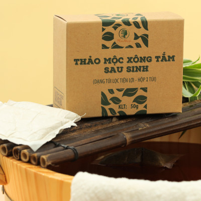 Thảo mộc xông tắm sau sinh Wonmom 50g ( 2 Túi/Hộp )
