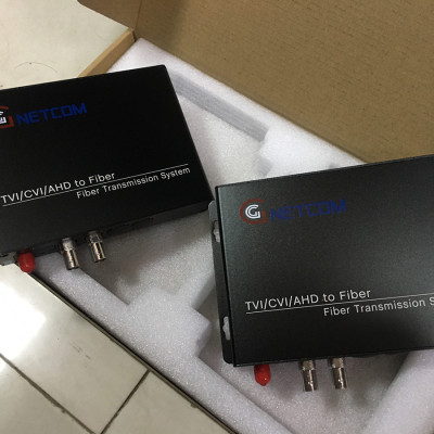 Bộ chuyển đổi video sang quang 2 kênh GNETCOM HL-2V-20T/R-1080P (2 thiết bị,2 adapter) - Hàng Chính Hãng