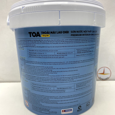Sơn nước Toa thoải mái lau chùi nội thất màu xanh da trời 7411 _5L