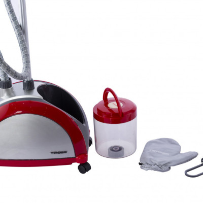 Bàn ủi hơi nước đứng Tiross TS860 công suất 1600W, dung tích 2.1 lít, là phẳng hơn, sạch hơn, dễ di chuyển - Hàng chính hãng