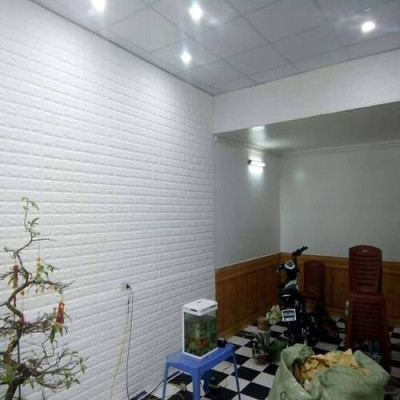 Bộ 15 Tấm Xốp Dán Tường 3D Giả Gạch Màu Trắng 70cmx77cm