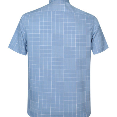 Áo sơ mi nam KHATOCO ngắn tay caro A1MN538T2-CNCR536-2606-N