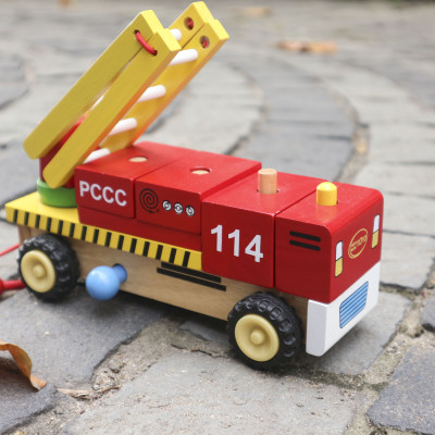 Đồ chơi gỗ Winwintoys - Xe thang lắp ráp
