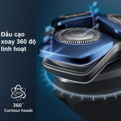 Máy cạo râu khô và ướt cao cấp thương hiệu Philips SkinIQ S5831/01 và S5832/01 - Hàng Nhập Khẩu