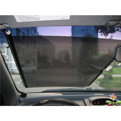 Rèm Cuộn Che Nắng Cách Nhiệt Tự Động Thu Gọn Kèm Móc Hút Dùng Cho Cửa Sổ, Cửa Kính Ôtô - Giao Màu Ngẫu Nhiên