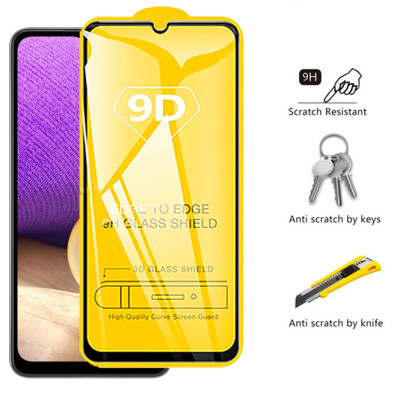 Dán kính cường lực full 9D tràn màn hình dành cho SamSung Galaxy A22 5G phủ màu - Hàng nhập khẩu