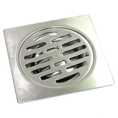 Hố ga Inox SUS 304,10x10cm Eurolife EL-X34 (Trắng bạc)