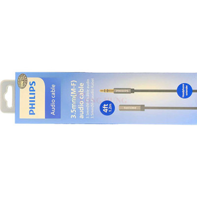 Cáp chuyển AV 3.5mm sang 2 đầu RCA Philips Audio Cable SWA4141 - Hàng chính hãng