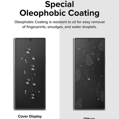 Combo 2 Miếng Dán cường lực Samsung Galaxy Z Fold 6 RINGKE Cover Display Tempered Glass (Màn hình ngoài)_ Hàng chính hãng