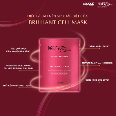 Mặt nạ tinh chất cô đặc cho da mờ da thâm da sạm BRILLIANT CELL MASK DAMODE 5 cái dùng thử 