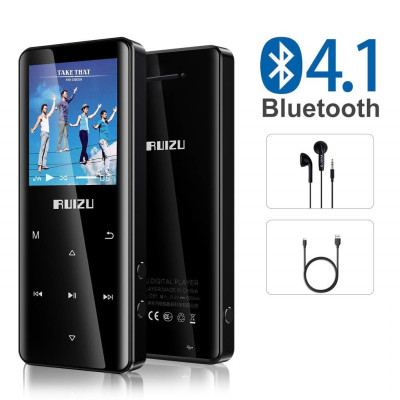 Máy Nghe Nhạc MP3 Lossless Bluetooth 4.1 Ruizu D51 Bộ Nhớ Trong 8GB (Có Loa Ngoài) - Hàng Chính Hãng
