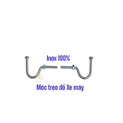 Cặp móc treo đồ xe máy INOX 002 mẫu móc câu gắn được nhiều loại xe hàng chất lượng