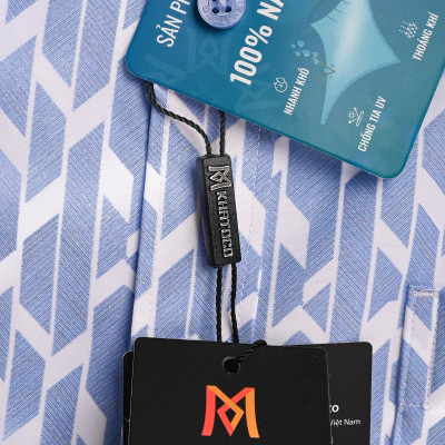 Áo sơ mi Khatoco tay ngắn lai ngang