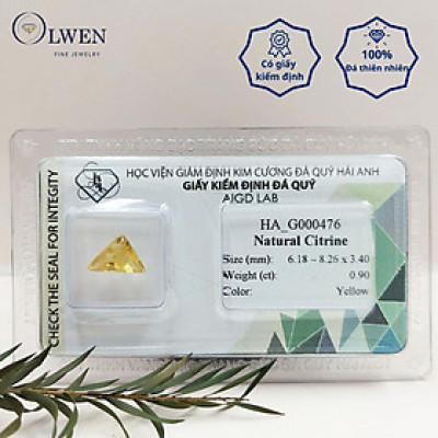 Viên đá thạch anh vàng ( citrine ) thiên nhiên  HA_G000476
