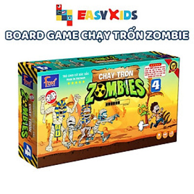 Board Game Nhiều Người Chơi, Đồ Chơi Chơi Cùng Bạn Bè Chạy Trốn Zombies Có Nam Châm