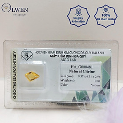 Viên đá thạch anh vàng ( citrine ) thiên nhiên  HA_G000481