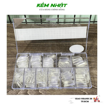 Hộp Móng Úp HSM Trong Trơn Phom Bầu - Nhọn