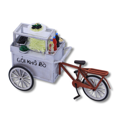 MÔ HÌNH TỰ LẮP RÁP DIY SÀI GÒN THU NHỎ - XE GỎI KHÔ BÒ - HR15