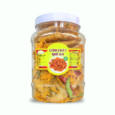 CƠM CHÁY LẮC KHÔ GÀ TÂN LỘC PHÁT COMBO 1KG - MỖI HŨ 500G