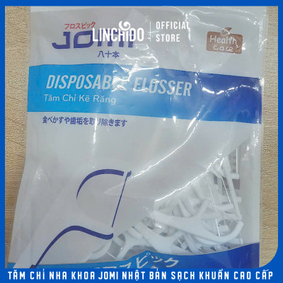 Tăm chỉ nha khoa JOMI Nhật Bản sạch khuẩn cao cấp Gói 80 chiếc