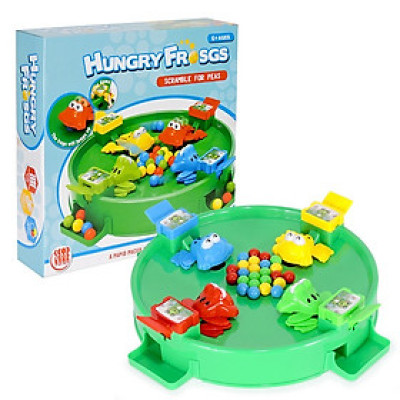 Đồ chơi ếch ăn bi, ếch tranh bi thú vị - HZ-024 (Bàn chơi 4 người) (KT 36.3x36.3x8cm)