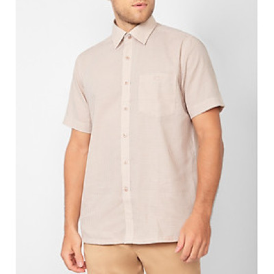 ÁO SƠ MI TAY NGẮN LINEN-V46-014581-BR2