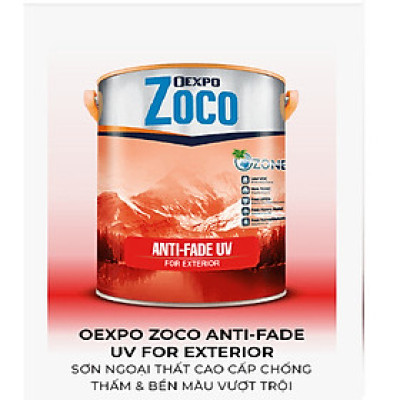 OEXPO ZOCO ANTI-FADE UV FOR EXTERIOR – SƠN NGOẠI THẤT CAO CẤP CHỐNG THẤM & BỀN MÀU VƯỢT TRỘI- OZ 86218