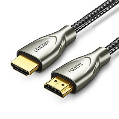 Ugreen UG50106HD131TK 1M màu Đen Cáp tín hiệu HDMI chuẩn 2.0 dây bọc lưới đầu hợp kim cao cấp - HÀNG CHÍNH HÃNG