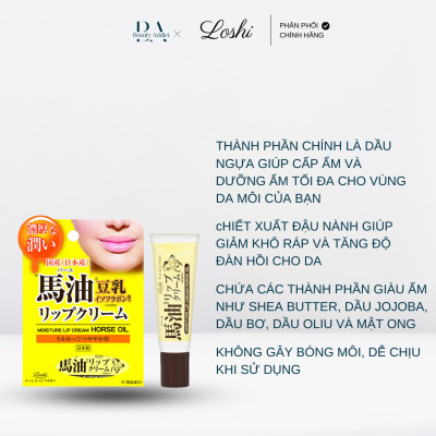 Son dưỡng môi dầu ngựa Loshi Moist Aid Lip Cream BA