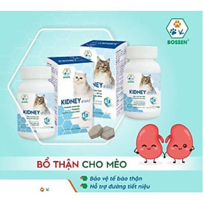BOSSEN - KIDNEY Shield (cats) Hỗ Trợ Chức Năng Thận cho Mèo - Hộp 30 viên
