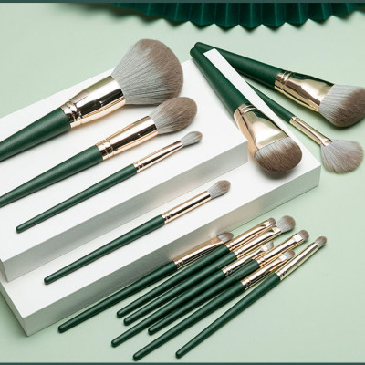 [HCM Giao Ngay] Bộ Cọ Trang Điểm 14 Cây Màu Xanh Riêu Cao Câp VIP1 Dành Cho Cá Nhân Và Chuyên Nghiệp