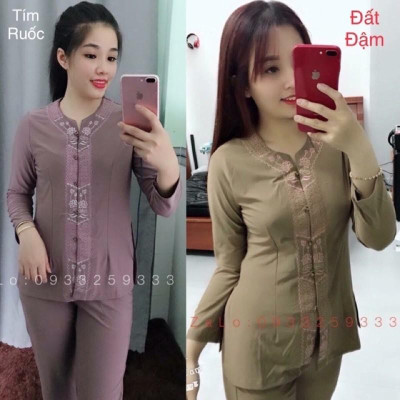 Đồ Lam Đi Chùa # Khoá Lắc Sen # Quần Áo Nữ 