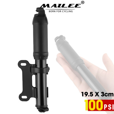 Bơm Xe Đạp Mini 100Psi Kèm Khung Gắn Sườn Xe Nhiều Đầu Bơm Tiện Lợi, Lõi Khung Nhôm Kim Loại Trọng Lượng Nhẹ MaiLee