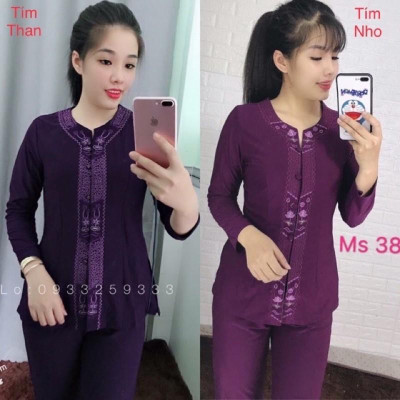 Đồ Lam Đi Chùa # Khoá Lắc Sen # Quần Áo Nữ 