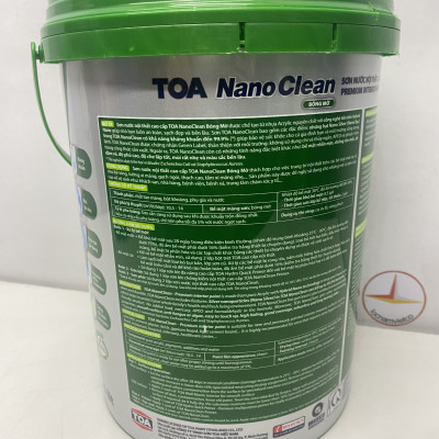 Sơn nước nội thất cao cấp Toa Nanoclean NHIỀU MÀU_ 5L