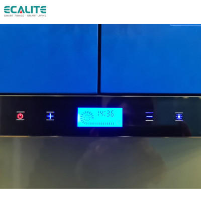 Máy Hút Mùi Âm Tủ H-Series Ecalite EH-AT90LCD - Kính Đen - Điều Khiển Cảm Ứng 3 Tốc Độ - Màn Hình LCD Hiện Đại - Hàng Chính Hãng