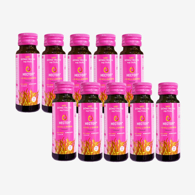 Hộp 10 chai nước Thực phẩm chức năng đông trùng hạ thảo Hector collagen