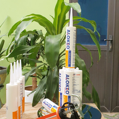 Keo silicone alokeo A300 màu trong Axit