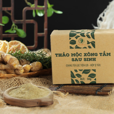 Thảo mộc xông tắm sau sinh Wonmom 50g ( 2 Túi/Hộp )