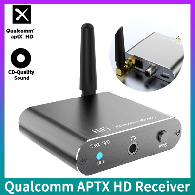 ROGTZ - Bộ Thu Âm Thanh Bluetooth 5.2 D300-HD Âm thanh Hi-fi, Khoảng cách hoạt động 15m, Chip Bluetooth Qualcomm CSR Hỗ Trợ Optical/Coaxial/AUX, Giải mã APTX/APTX-HD/SBC/AAC, Pin 500mAh 10h, Plug-and-play, Type C - Hàng Chính Hãng