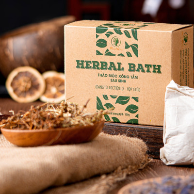 Bộ thảo mộc xông hơi cơ bản Wonmom ( 1 Hộp xông cửa mình + 2 Hộp xông tắm sau sinh loại 6 túi/hộp )