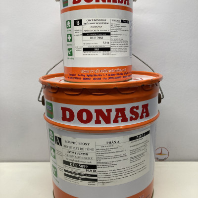 Sơn sàn bê tông Donasa /Floor coating Paint màu trắng mờ DEF 5099 15L