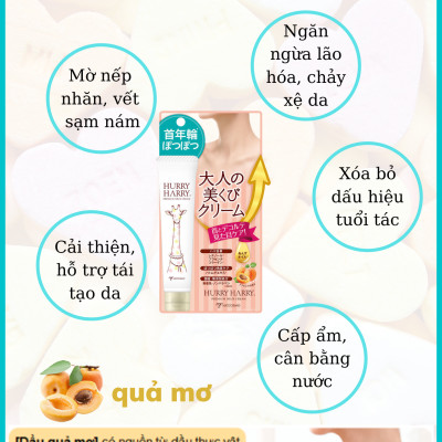 [MỸ PHẨM NHẬT BẢN] Kem Dưỡng Da Cổ Nhật Bản MICCOSMO Hurry Harry 40g, Chiết Xuất Nhau Thai, Dưỡng Trắng, Chống Nhăn, Ngăn Ngừa Lão Hóa, Căng Bóng, Trẻ Hóa Da (HH01)
