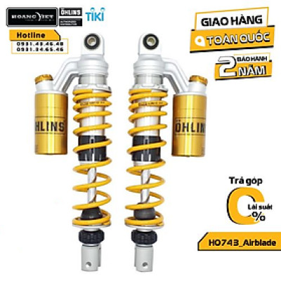 Phuộc Ohlins chính hãng HO 743 cho xe Airblade 125, NVX, PCX, SH Ý