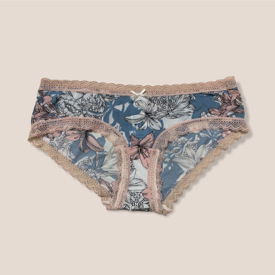 QUẦN LÓT NỮ THUN LẠNH HOA VIỀN REN BIG SIZE